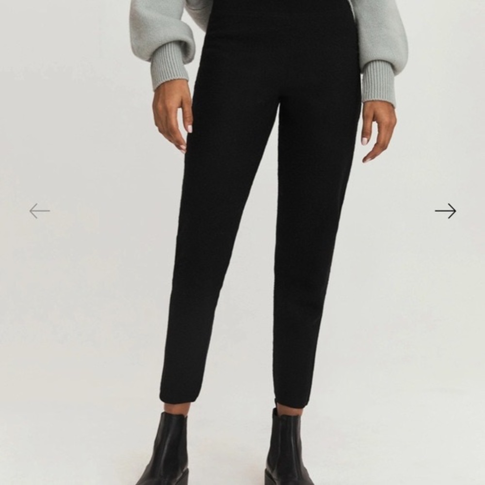 Something Navy wool blend cigarette pants